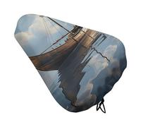 Reflection Clouds Bike Seat Rain Cover Waterproof Dustproof Bikes Saddle Cushion Soft Bicycle Seat Pad Covers with Drawstring for Men Women