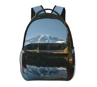 Reflection Lake Print Background Backpack School Bag Travel Rucksack for Students Man Woman, Laptop Backpack Casual Daypack for Travel/College/Work