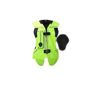 Reflection Motorcycle Airbag Vest Protective Jacket With Body, Neck, Tailbone Air Sac For Men, Women, And Youth(Green,XX-Large)
