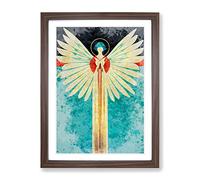 Reflection Of An Angel Framed Print | A3 Walnut Framed Wall Art | Ready to Hang | Modern Nature Picture | Living Room Bedroom Lounge Office