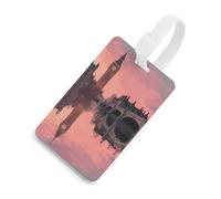 Reflection of Big Ben Custom Travel Luggage Tag for Suitcases
