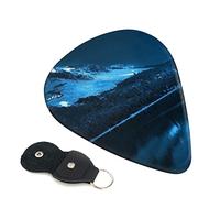 Reflection of snowy mountain on body of water under Printed Guitar pick Guitar Plectrums for Acoustic Guitar Electric Guitar Bass Guitar - Guitar Accessories - 6 Pack 0.46mm