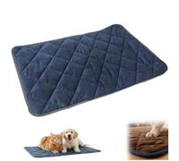 Reflection Pad for Dogs Cats, Self Warming Thermal Dog Bed Soft Cozy, Washable Anti-Slip Bed Pad for Small & Large Dogs (Blue,Medium)