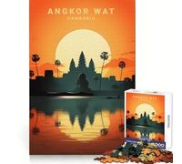 Reflection Religious Landm Jigsaw Puzzle 1000 Piece for Adults Intellect Toy Soothing Fun Precise Cut (38x52cm)