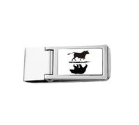 Reflection Stock Market Bull Slim Money Clip Stainless Holder Pocket Wallet