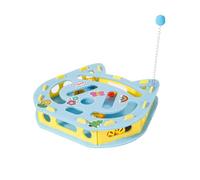 Reflection Toys for Cats, Enrichment Maze Box with Bells and Duster - Interactive Cat Toy - for Living Room Home Apartment Moments Alone Behavioral Training Apr