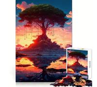 Reflections at Dawn Jigsaw Puzzle 1000 Piece for Adults Intellect Toy Soothing Fun Precise Cut (38x26cm)
