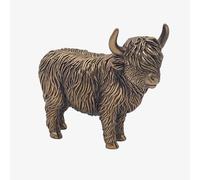 The Leonardo Collection Reflections Bronze Highland Cow Standing Small