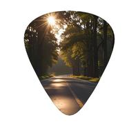 reflections of trees Guitar picks in thin, medium, and thick sizes, 12-piece set, suitable for electric guitar and various instruments