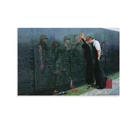 Reflections Pictures Military Vietnam Veterans Memorial Poster Decorative Painting Canvas Wall Art Living Room Poster Bedroom Painting, Wall Art Picture Print Modern Family Room Decor 12 x 18 inches