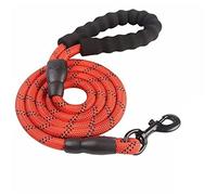 Reflective 2m/3m/5m Dog Leash for Large Dogs - Durable Round Nylon Rope (1.2cm Diameter) - Ideal for Walking - Red, 500cm Length