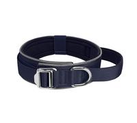 Reflective Adjustable Dog Collar For NightSafety Soft Padded Nylon With Metal Buckle & Handle Reflective Collar For Small/Large Dog