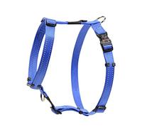 Reflective Adjustable Dog H Harness for Extra Large Dogs; Matching Collar and Leash Available, Blue