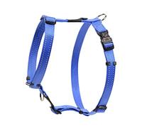 Reflective Adjustable Dog H Harness for Large Dogs; matching collar and leash available, Blue
