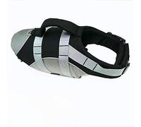 Reflective Adjustable Dog Life Jacket with Rescue Handle for Swimming & Boating, Ripstop Pet Safety Life Preserver for Small Medium Large Dogs Black M