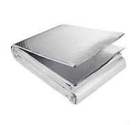 Reflective Aluminium Double Layer Thermal Insulation Film, 3mm Thickness, 30cm by 10m Roll, Protects Against Heat, Cold, Noise and Moisture for Various Applications