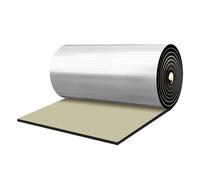 Reflective Aluminium Foam Insulation Mat, Radiator Foil Reflector for Sound Deadening - Ideal for Floors, Roofs, Garage Doors, and Campers