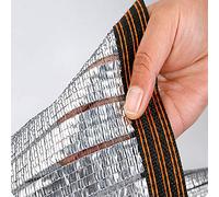Reflective Aluminum Shade Cloth 85% UV Block, Durable Solar Garden Shade Net, Breathable Sunshade Fabric for Patio, Roof, Garage, Balcony (2x6m)