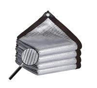 Reflective Aluminum Shade Cloth 99% UV Protection Fabric& Breathable Ideal for Garden Plants Kennel Car Patio (6x7m/19.8x23.1ft)