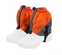 Reflective Ankle Guards Night Safety Camping Gear, Waterproof Leg Gaiters For Hiking, Mud Guards For Walking Boots, Snow Gaiters For Winter Trekking(Orange)