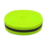Reflective Athletics Track Tape 100m x 5cm, Polyester Finish Line Webbing for Beach Volleyball, Running Tracks and Field Events, Orange Green White(green)