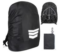 Reflective Backpack Cover, Waterproof Backpack Rain Cover, Anti-Rain Backpack Cover, 30-40L Waterproof Dustproof Durable Abrasion Resistant Protective Cover for Camping, Hiking, Riding, Climbing