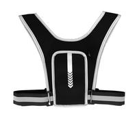 Reflective Band Vest Phone Holder Front and Back Pockets and Grey