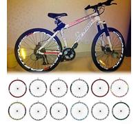 Reflective Bicycle Wheel Ring Stickers 2 Pack for Mountain Bikes Compatible with Wheels 56cm+ Diameter and 2cm+ Rim Width for Decoration Use (7)