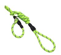 Reflective Big Dog Leash - Heavy Duty P Chain For Medium/Large Dogs, Training & Walking For Malinois & Collies(Ordinary Green,L-diameter 1.2cm)