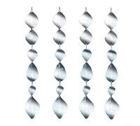 Reflective Bird Deterrent Wind Chime, Garden Outdoor Decoration Hanging Ornament, For Patio Porch Pool 12 Pieces(fishbone)