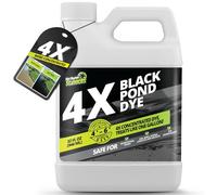 Reflective Black Pond Dye 4X Concentrate, Liquid Pond Colorant, Black Lake and Pond Dye, Deep Black Color, Pond Water Dye That Protects Against Sunlight, Safe for Fish, Bird, and Wildlife, 32 oz