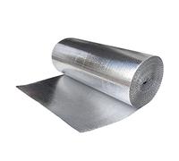 Reflective Bubble Foil Insulation, 5mm Thick Double-Layer Self-Adhesive Aluminium Foil for Walls, Floors, Roofs, 1m x 5m (5m²) Heat Reflective Barrier