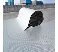 Reflective Bubble Vapour Barrier and Thermal Insulation Aluminium Foil Membrane with Adhesive Pads for Car Sound Deadening - 1x7m, 40mm Thick