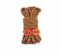 Reflective Camping Guy Rope, 4mm, Brown