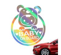 Reflective Car Stickers - Baby In Car Sticker, Baby Board Funny Car Sticker Decal, Baby Board Car Warning Signs, Baby Board Safety Sign, Reusable Baby Board Sticker Decal