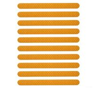 Reflective Car Stickers Rearview Mirror 10pcs Multi Colour PVC | Waterproof PET material enhances night visibility for cars and SUVs easy to apply and remove without