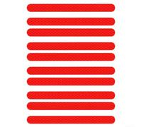 Reflective Car Stickers Rearview Mirror 10pcs Multi Colour PVC | Waterproof PET material enhances night visibility for cars and SUVs easy to apply and remove without
