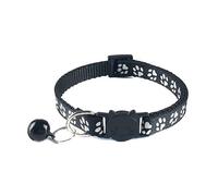 Reflective Cat Collar With Bell And Release, Girl Boy Pet Kitten Collars Adjustable 19-32cm Black Nice processing