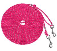 Reflective Cat Leash -50FT Cat Cable Out Escape Proof Walking Leads Yard Long Durable Safe Leash Traning Play Outdoor for Puppies/Kittens/Small Animals(Hotpink)