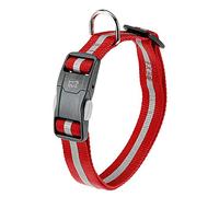 Reflective Collar for Dogs CLUB REFLEX C15/44 in Nylon with Magnetic Buckle, Ideal for Evening Walks