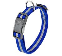 Reflective Collar for Dogs CLUB REFLEX C25/70 in Nylon with Magnetic Buckle, Ideal for Evening Walks