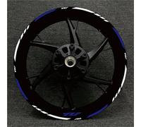 Reflective Decal Motorcycle Wheel Stickers for YA&MAHA R1 R15 R125 R6 R7 R 1 R 15 R 125 R 6 R 7 Rim Decals Stripe Tape Wheel Rim Stickers(Color 8)