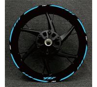Reflective Decal Motorcycle Wheel Stickers for YA&MAHA R1 R15 R125 R6 R7 R 1 R 15 R 125 R 6 R 7 Rim Decals Stripe Tape Wheel Rim Stickers(Color 15)