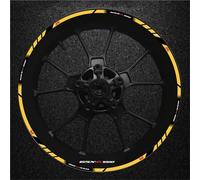 Reflective Decal Paper Motorcycle Wheel Rim Reflective Sticker for Suzuki GSXR1000 GSX R1000 GSX-R1000 Wheel Sticker Wheel Decals Wheel Hub Stickers Wheel Rim Decals(Color 24)