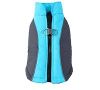 Reflective Design Warm Cold-Proof Winter Snow Jacket With D-Ring Zipper For Chihuahuas Yorkshire Terriers Shiba Inus,Blue,L