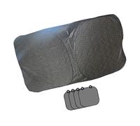 Reflective Diamonds Car Sunshade with Side Window Covers Heat Insulation Oxford Cloth for Complete Shade Foldable Car Shade