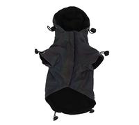 Reflective Dog Coat, Adjustable Windproof Dog Cold Weather Coat for Small and Medium Dogs, Polyester Plush Pet Winter Jacket with Reflective Strips, Machine Washable for Outdoor Wa (S)