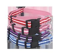 Reflective Dog Collar with Easy Adjustment, Waterproof Material and Safety Clip; Ideal for Night Walks and Dog Safety.