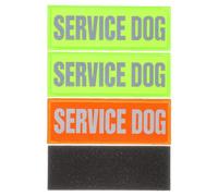 Reflective Dog Harness Patch 4pcs Nylon Service Dog Tag