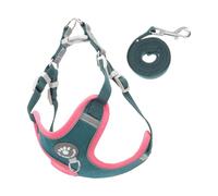 Reflective Dog Harness Suede Fabric for Pet Walking